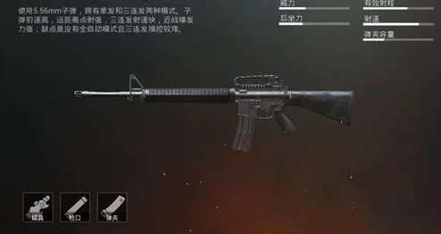绝地求生手游M16A4全面评测：经典武器图鉴与实战解析